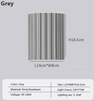Daily Deals Depot Macaron LED Wall Lamp, Modern Resin Wall Sconce Light For Living Room, Bedside, Hallway Luxury Home Decor Fixtures grey 220v