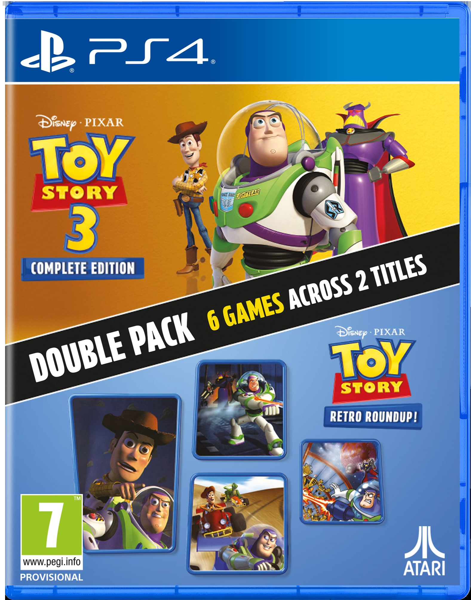 Toy Story: Retro Roundup! + Toy Story 3 Complete Edition Double Pack PS4