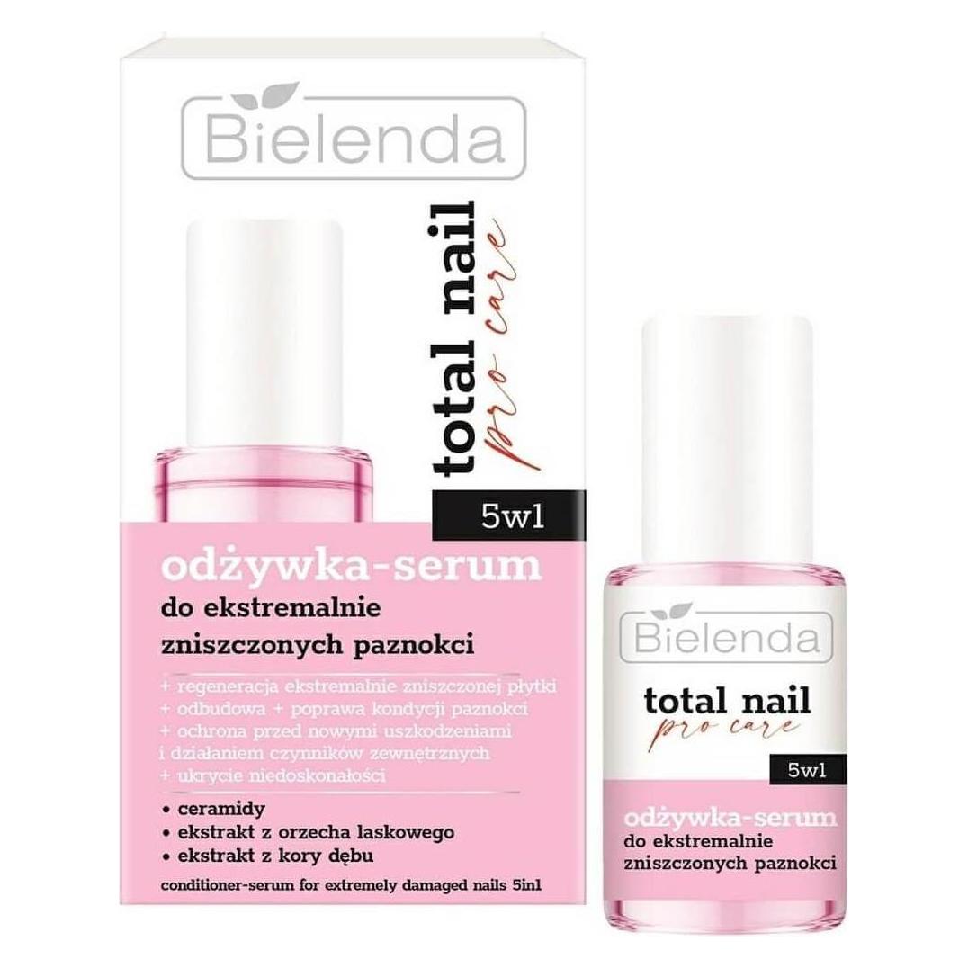 Bielenda Total Nail Pro-Care Conditioner-Serum For Extremely Damaged Nails 5In1 10Ml (10 ml) (39524795)