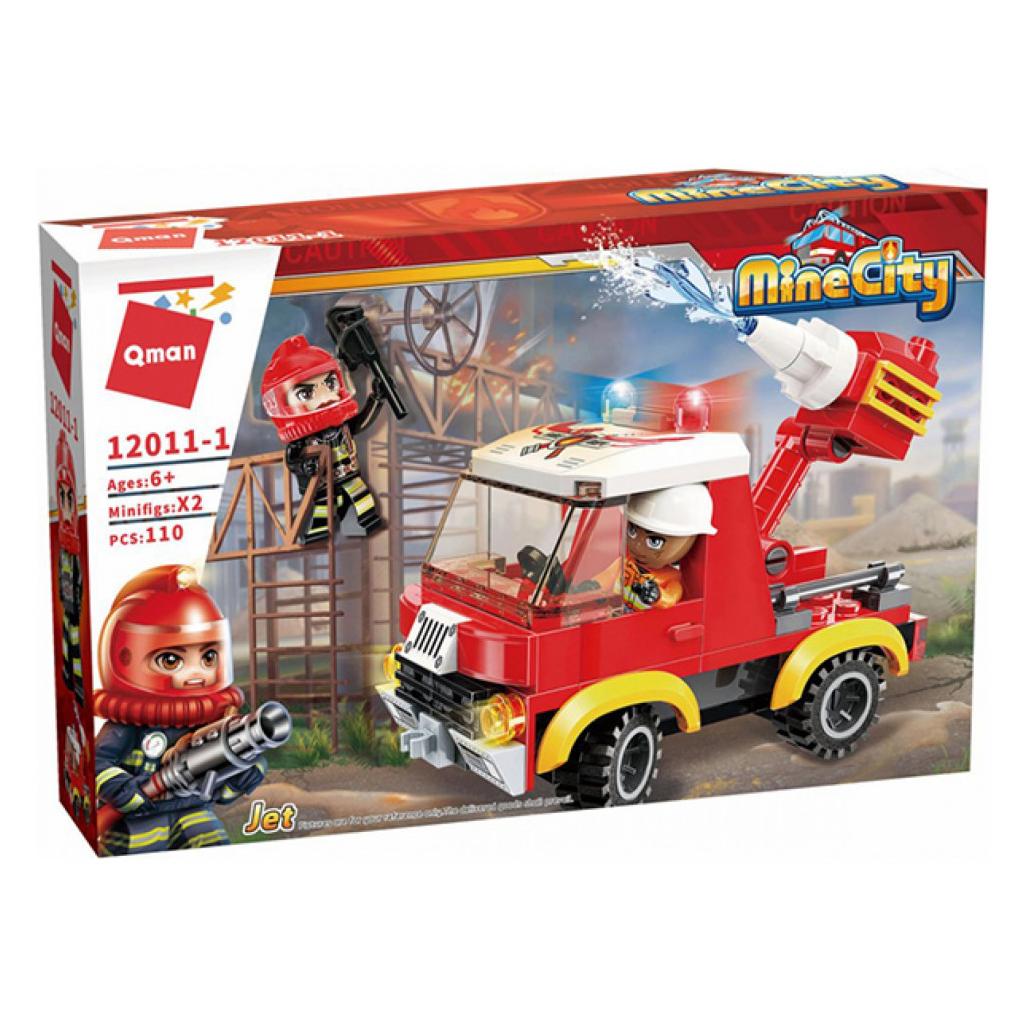 Qman Mine City Fire Line W12011-1 Feuerwehrwagen (33201611)