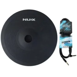 NUX Becken-Pad DM8-Cymbal E-Drum Becken 12 Zoll mit Kabel (12"), Becken