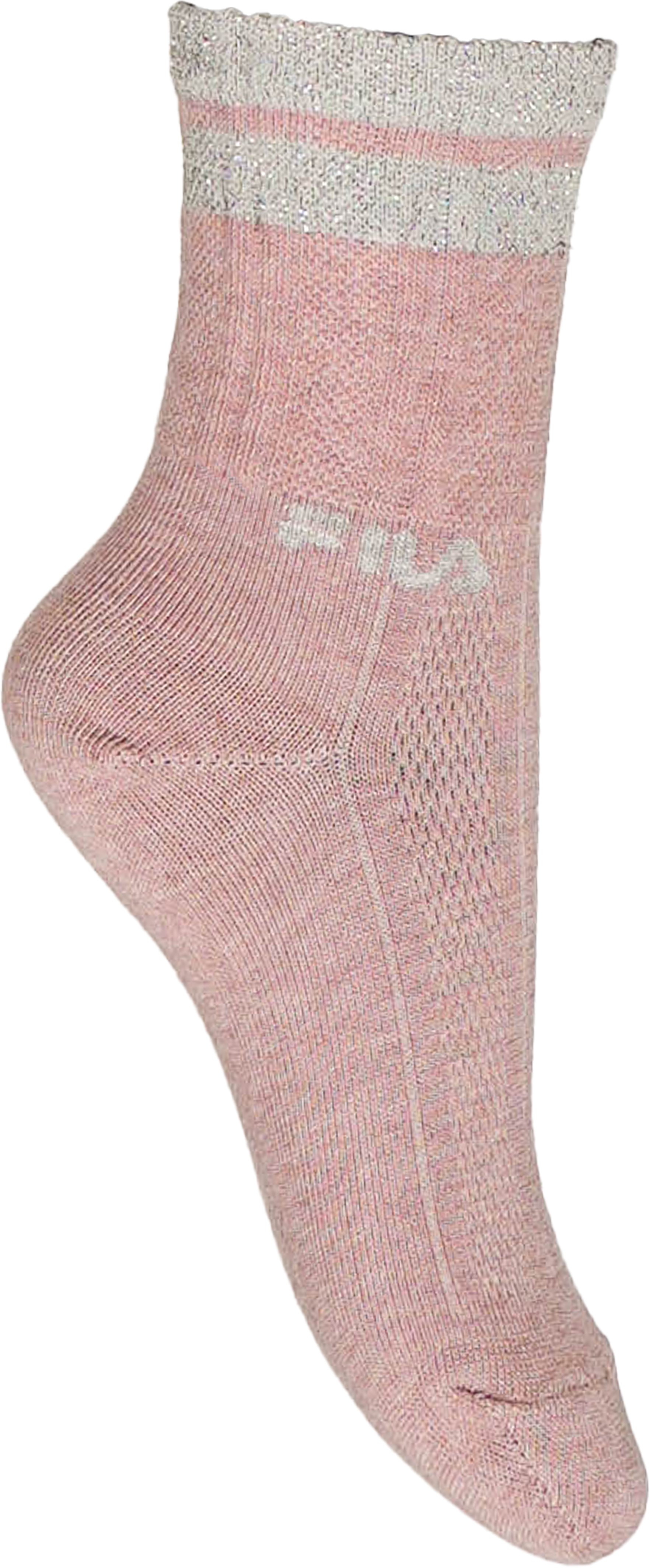 Basicsocken FILA "JUNIOR GIRL NORMAL PLAIN SOCKS", Mädchen, Gr. 23 (26), bunt (flower), diverse Faserarten, unifarben mit Farbeinsatz, elastisch, Socken Basicsocken, mit kontrastfarbigen Details flower 23 (26)