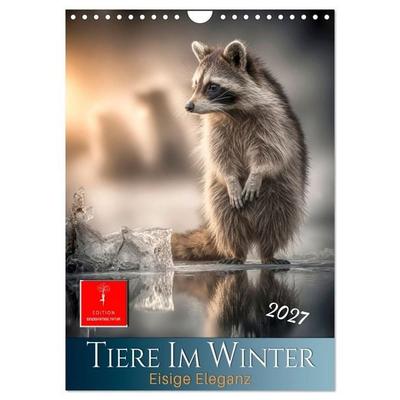Tiere im Winter - eisige Eleganz (Wandkalender 2027 DIN A4 hoch), CALVENDO Monatskalender