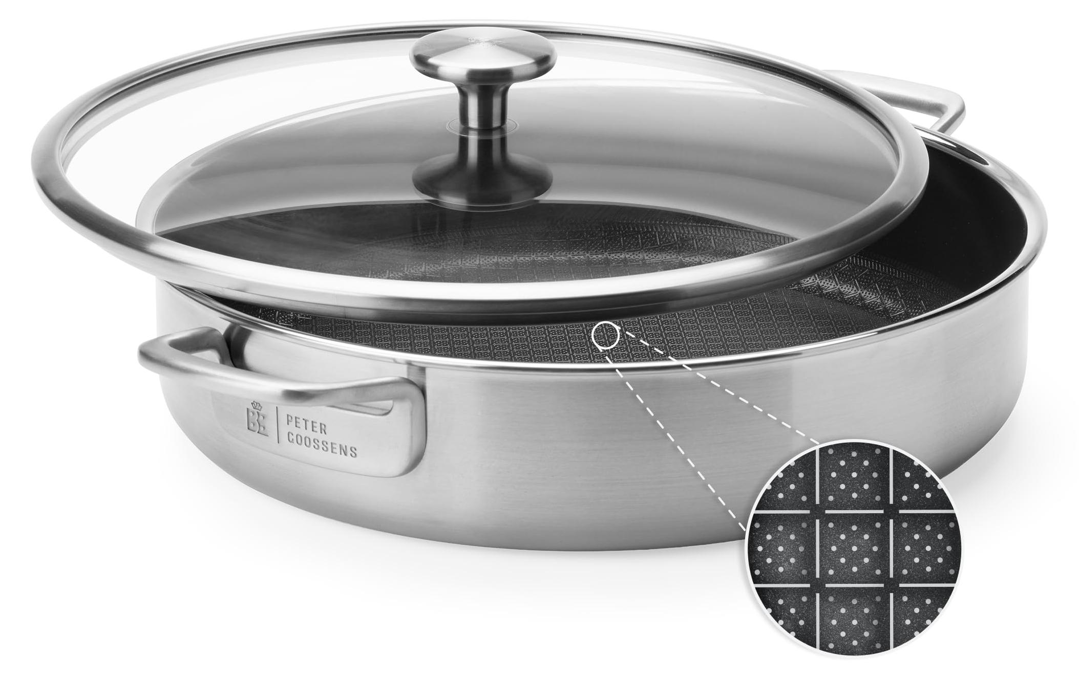 Hapjespan 30 cm / 4,75 L, 3-lagig Edelstahl, PFAS-frei, Induktion