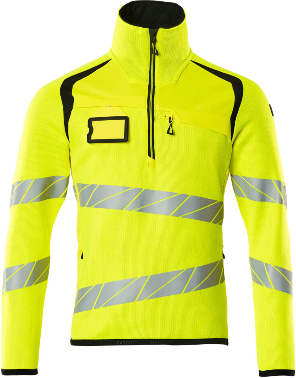 Mascot Strickpullover 3XL hi-vis gelb/schwarz kurz Reißverschluss (19005-351-1709-3XL)
