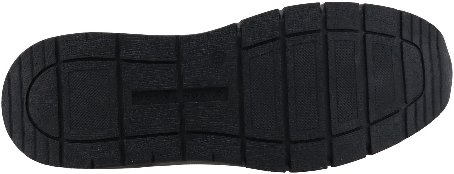 Trainingsschuh TOM TAILOR "Tom Tailor Sneakers Low", Herren, Gr. 45, schwarz, Polyurethan, Schuhe