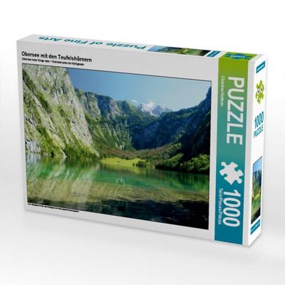 CALVENDO Puzzle Obersee mit den Teufelshörnern | 1000 Teile Lege-Größe 64x48cm Foto-Puzzle für glückliche Stunden