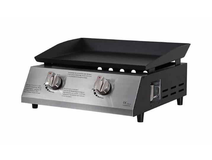 BBQ Dragon Gas Plancha Valencia 2 Brenner Gasgrill – Plancha Grill – schwarz