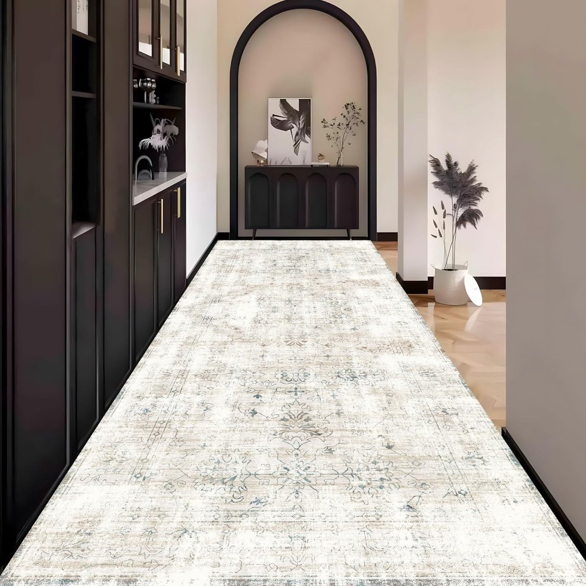 Karpet Runner Vintage Boho Hal Kleed - Abstract - 80 x 350 cm