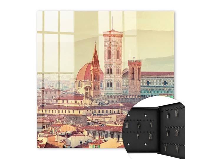 SCHLÜSSELBOX Schwarz 30x30 cm- Türöffnung nach rechts - Urbane Eleganz