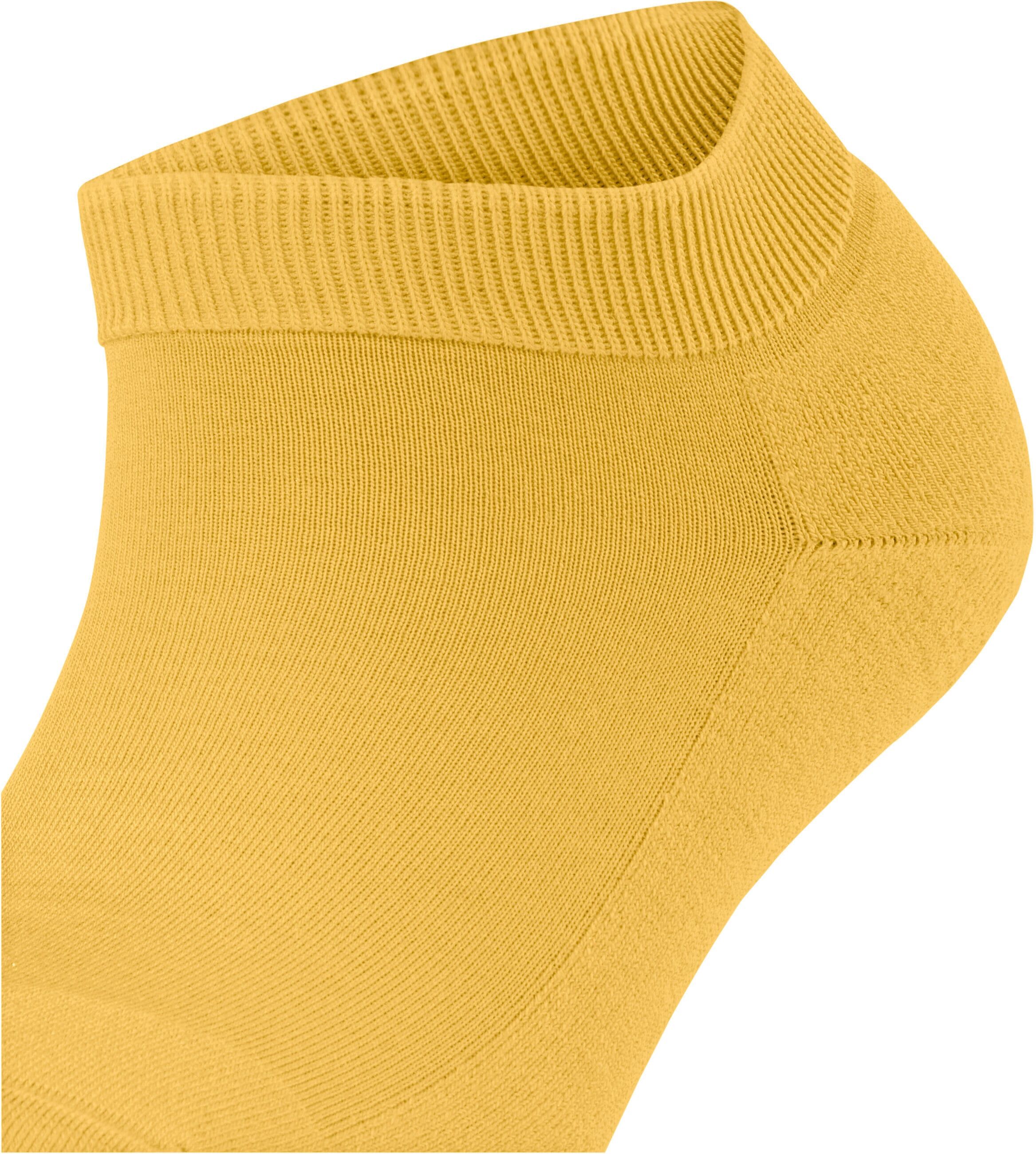 Sneakersocken FALKE "ClimaWool", Damen, Gr. 37-38, Sockengröße, gelb (banana (1333)), Obermaterial: 44% Polyamid PA. 28% Lyocell CLY. 28% Schurwolle WV., Socken Sneakersocken