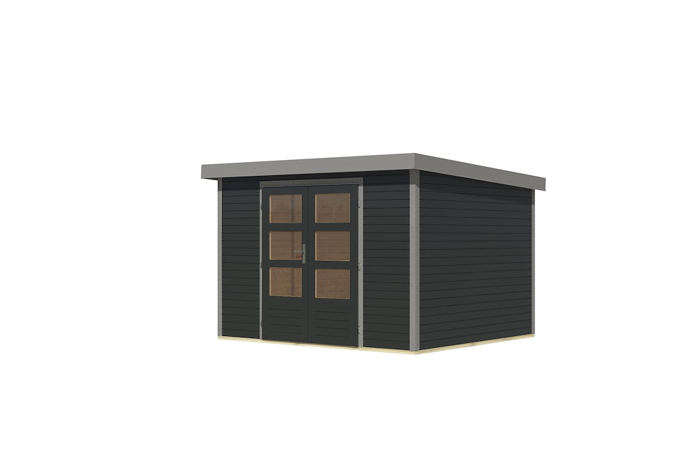 KARIBUHOLZT GH Jupiter 5 C 302x242x211cm anthrazit graualu 16988255