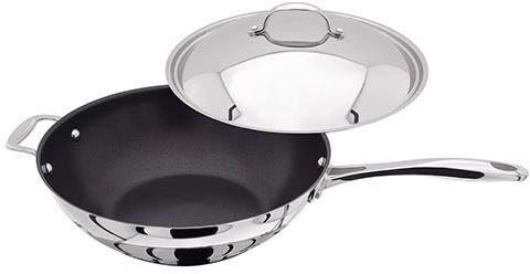 Stellar 7000 Profile Non-Stick 30cm Wok with Lid