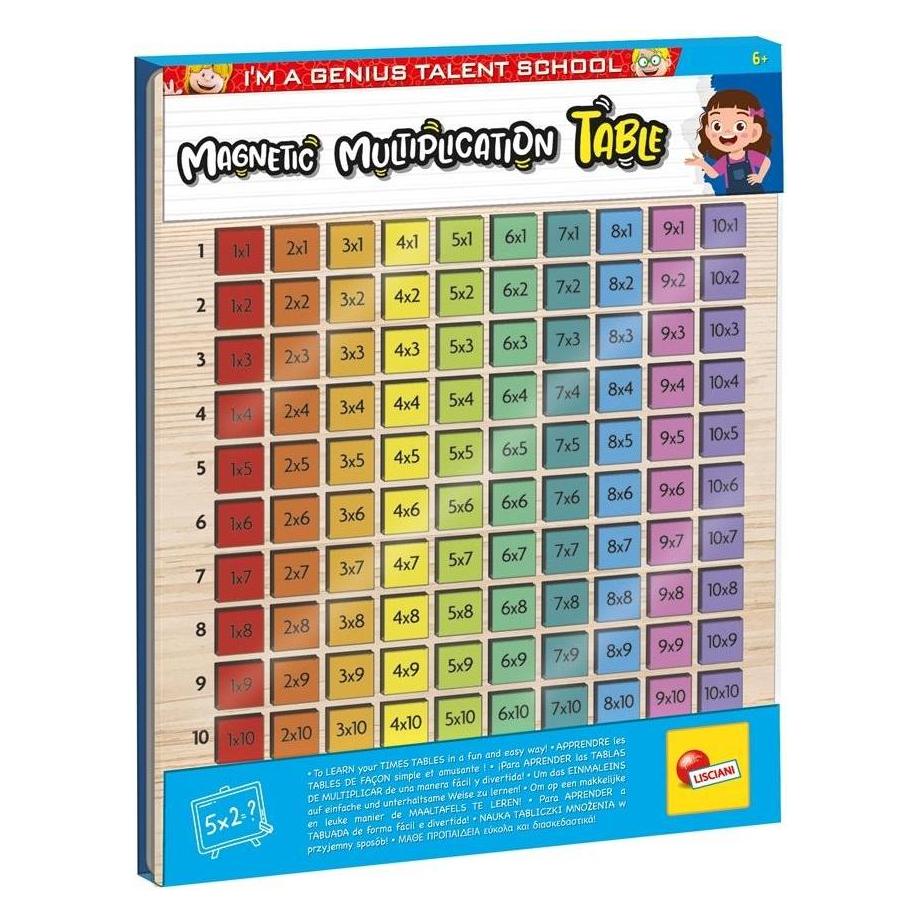 Lisciani Nl/Fr Wooden Magnetic Multiplication Table6+ (Französisch, Niederländisch) (243334)