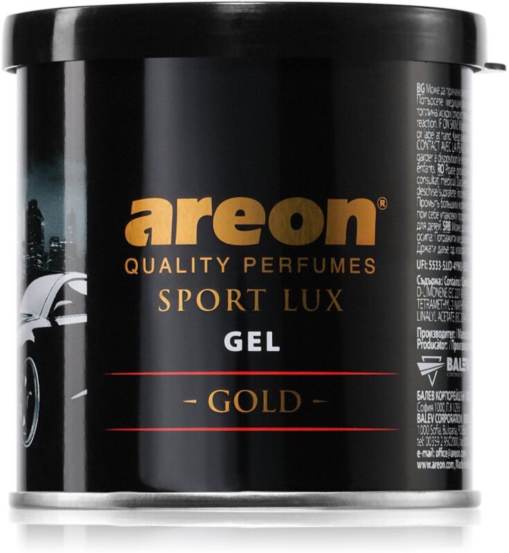 Areon Gel Sport Lux désodorisant de voiture et d’intérieur 80 g