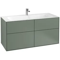 Villeroy und Boch Finion Waschtischunterschrank F05000GM 119,6x59,1x49,8cm, Olive Matt Lacuer
