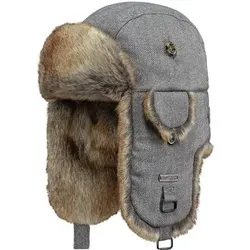BARTS Mütze / Fellmütze / Pilotenmütze Kamikaze, Größe ONE SIZE in Grau Grau