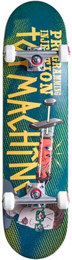 Toy Machine Programming Injection Complete Skateboard (Green)  - Green;Yellow - Size: 8"