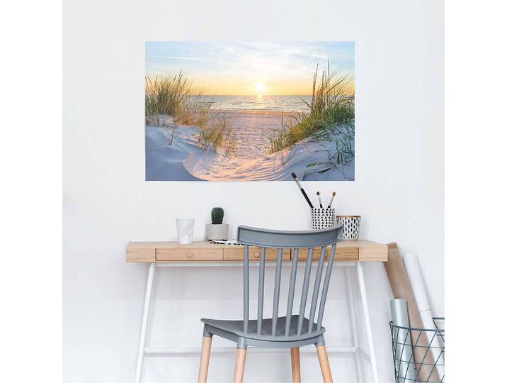Poster Coucher de soleil Papier Beige 61 x 92 x 0cm