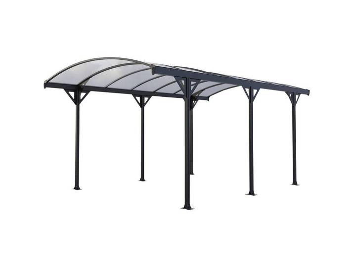 Habitat Garten Carport Auto protector Schwarz, Holz, 300x230x500 cm, Gartenzubehör, Carports