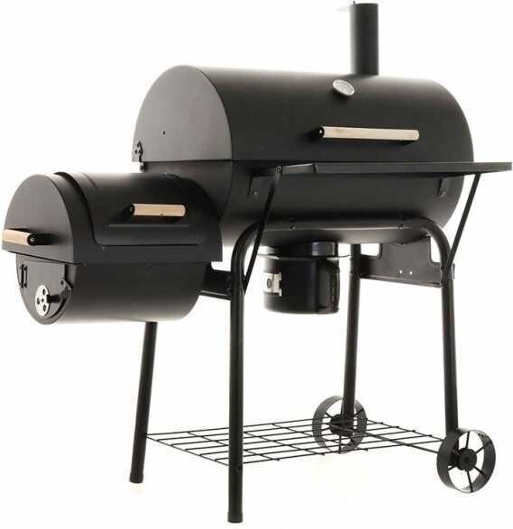 CB 650-2 Royal Food - Kohlegrill mit Grillrost aus Edelstahl und Räucherkammer - Kochfläche 64,5x37x5 cm