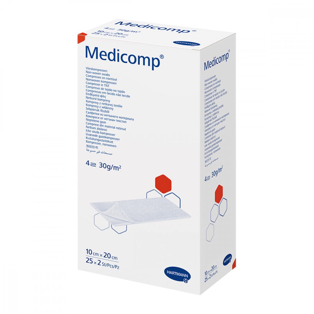 PAUL HARTMANN AG Medicomp Vlieskomp.steril 10x20 cm 4lagig 16585468