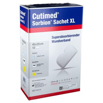 Cutimed Sorbion Sachet XL Wundauflage 25x45 cm 12 St Pflaster