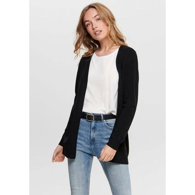 Strickjacke ONLY "ONLLESLY – Cardigan mit Taschen und figurumspielender Form" Gr. L, schwarz, Strickjacken, Damen, L, Feinstrick, Obermaterial: 50% Viskose, 27% Nylon, 23% Polyester, unifarben, Strickjacke, figurumspielend, casual, Feinstrick,...