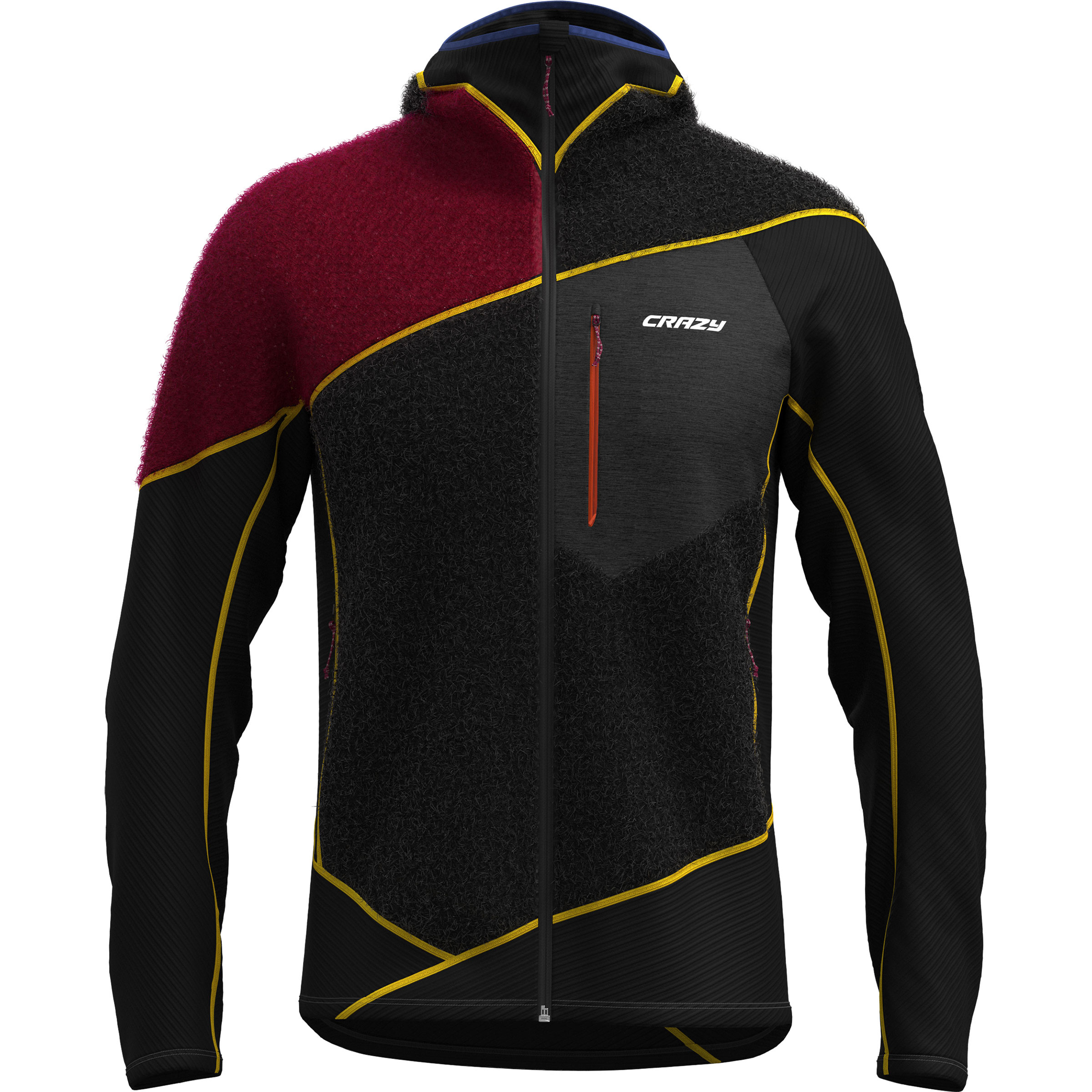 Crazy Neutron Herren Fleecejacke schwarz Größe S Trekking Elastisch Polartec