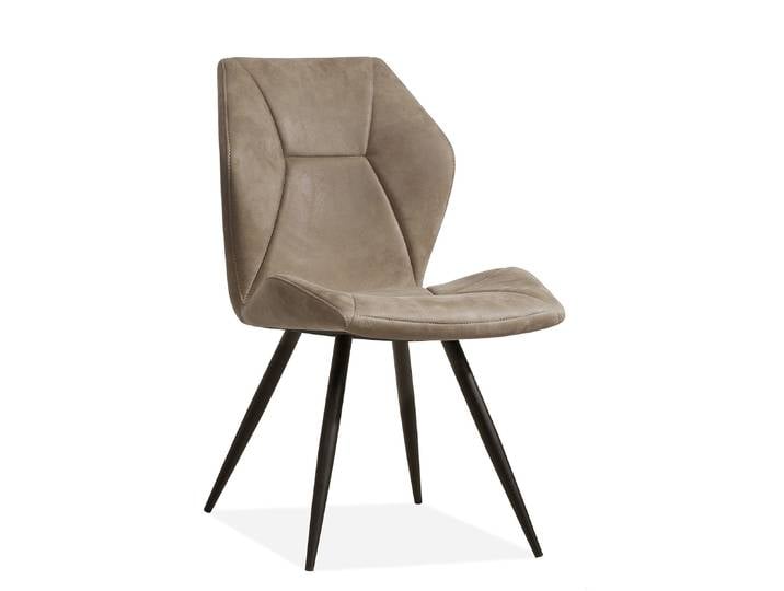 2er Set Maxfurn Tesla Dining Stuhl Metall/Softyl-Mikrofaser