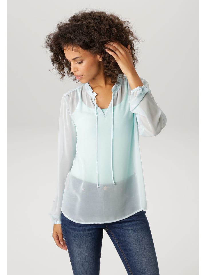 Aniston Bluse in Türkis - 38