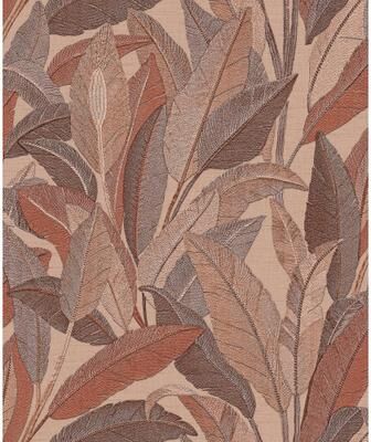 Veer Decor Embroidered Tropical Foliage Wallpaper