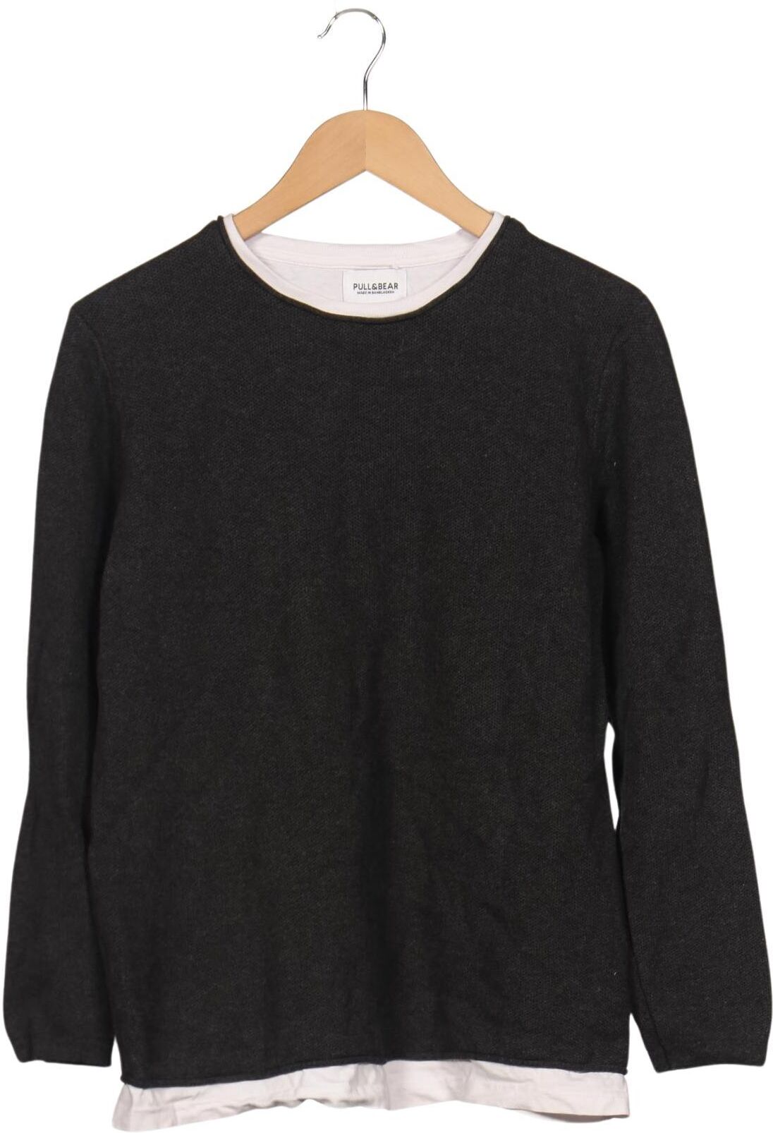 Pull & Bear Herren Pullover, Grau, Gr. XL, Baumwolle - Second Hand