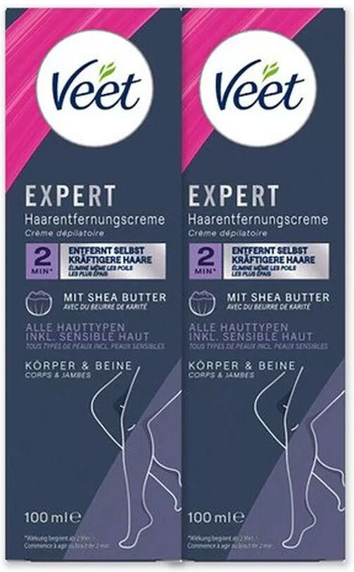 Veet - Expert Haarentfernungscreme Körper & Beine Duo, Exp H-entferng-Creme Beine Duo, Set