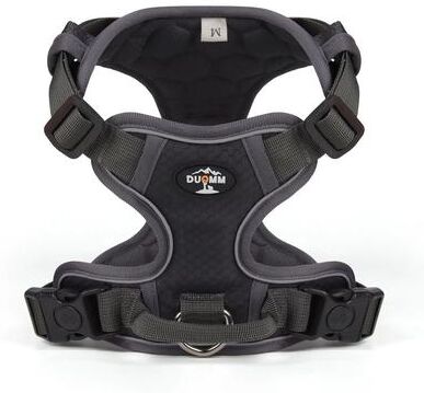 Uplift Essentials Professional No Pull Reflective Nylon Safety Dog Harness gray m