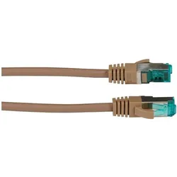 EFB Elektronik RJ45 Patchkabel S/FTP, Cat.6A, LSZH, 25m, braun Das geschirmte Cat.6A RJ45 Patchkabel gewährleistet (S/FTP, CAT6a, 25 m), Netzwerkkabel