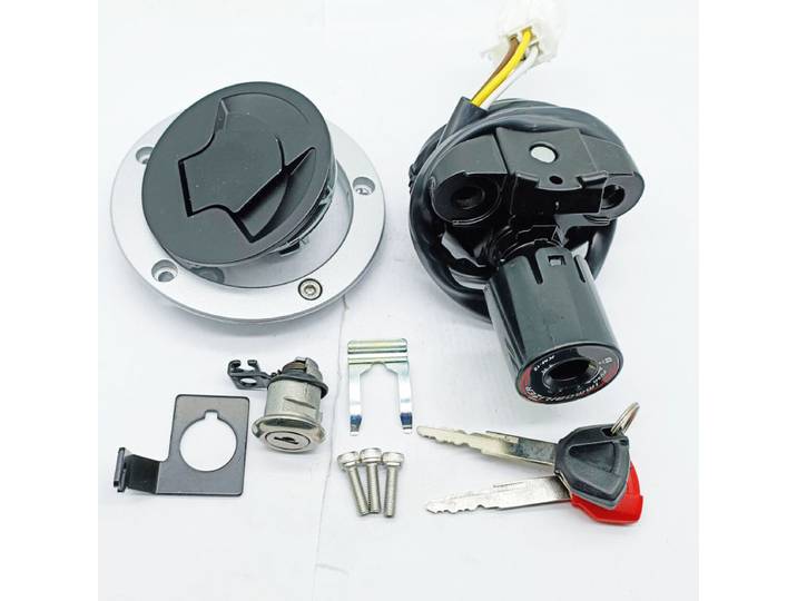 Jeu de clés de verrouillage du bouchon du réservoir de gaz de carburant, interrupteur d'allumage, pour Kawasaki ZX1400 Ninja ZX14R 2012-2017/ER650 ER6N 2012-16/EX650 ER6F 2014-2016