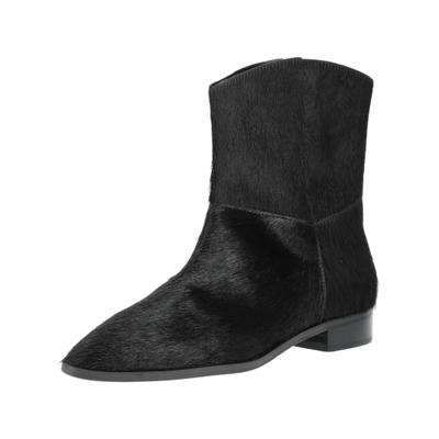 Stiefelette GIOSEPPO "GIOSEPPO Stiefelette Leder", Damen, Gr. 38, schwarz, Leder, Schuhe Stiefelette
