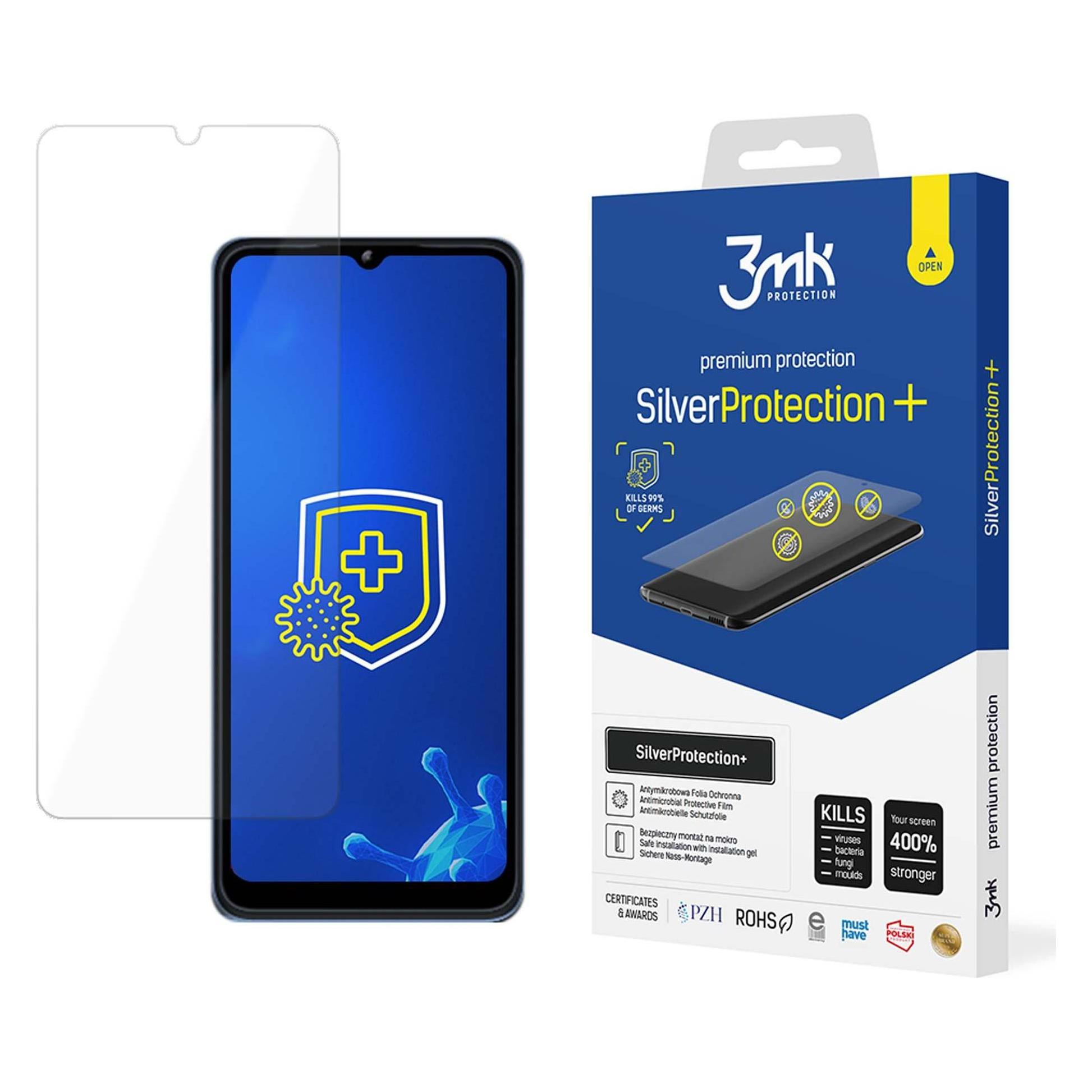 3MK Silver Protect+ T-Mobile T Phone 5G / Revvl 6 5G Folia Antymikrobowa montowana na mokro (1 Stk., T-Mobile T Phone 5G) (brak)