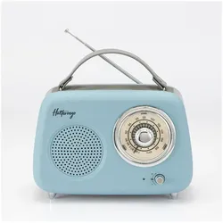 Halterrego Enceinte/Radio rétro, RMS 5W, Bluetooth, Radio FM, lecteur USB, Aux (FM, Bluetooth), Radio, Schwarz