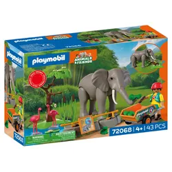 PLAYMOBIL 72068 - Animals and Friends - Elefant mit Tierpfleger