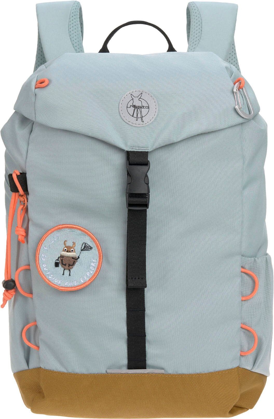 Kinderrucksack LÄSSIG "Nature, Light Blue", Jungen, Gr. B/H/T: 26cm x 38cm x 14cm, blau (light blau), Polyester, Rucksäcke Kinderrucksack, für Kinder
