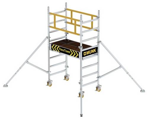 MUNK Günzburger Steigtechnik 125121 Aluminium beschichtet, Aluminium Rollgerüst