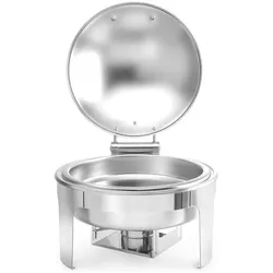 Hendi Chafing dish rund Satiniert, Speisewärmer, Silber