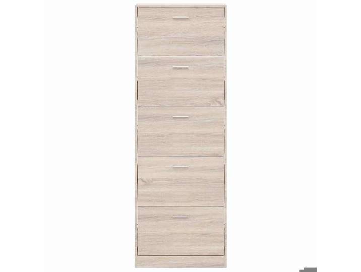 Elégant Meuble de rangement élégant abri de chaussures - Meuble à chaussures en bois avec 5 compartiments Aspect chêne &0_6995793
