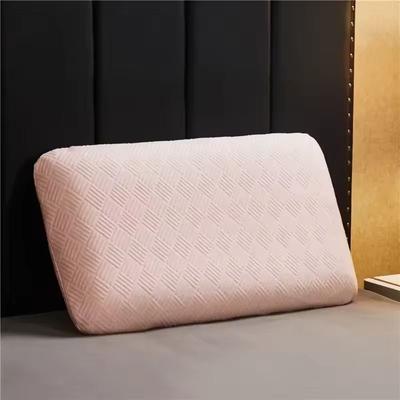 Inspire Essentials Everyday Natural Latex Orthopedic Pillow For Neck Relief 23.62 15.75 In pink