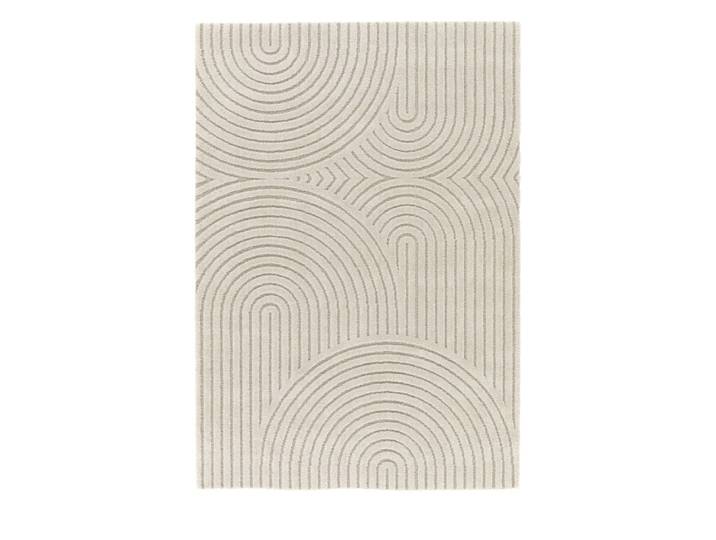 Tapis contemporain à motif géométrique - 200x290cm beige polypropylène