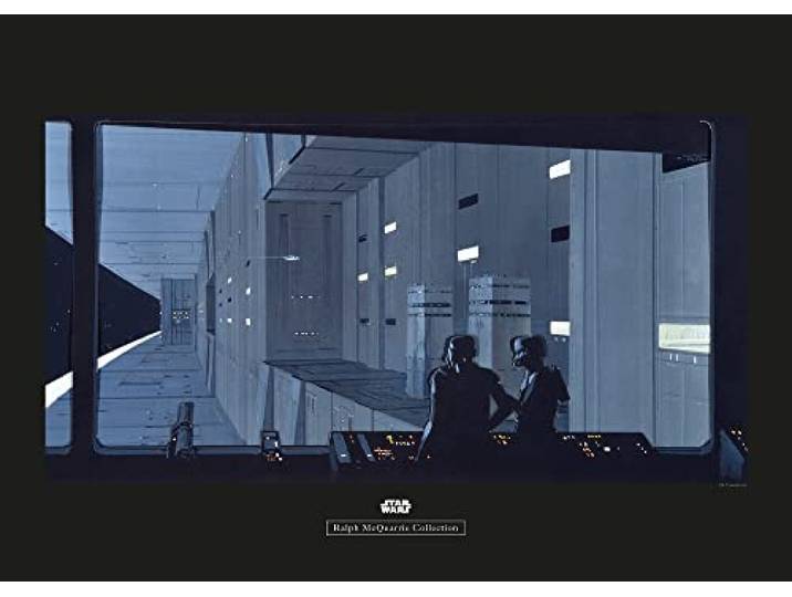 Komar Star Wars Classic RMQ Death Star Control - Taille: 70 x 50 cm Wall Picture Print (Sans cadre)