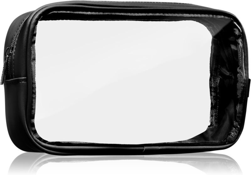 Notino Travel Collection Small Clear Organizer transparent makeup bag transparent S Black 20x10x5 cm 1 pc