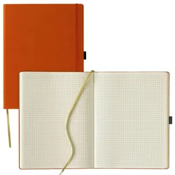 Lediberg Notizbuch ca. DIN A4 kariert, 240 Seiten orange